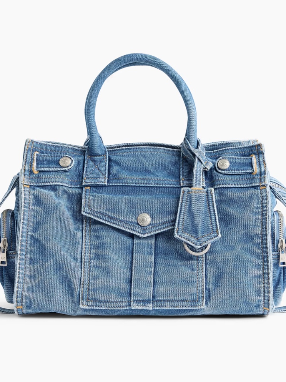 Gap Five Pocket Denim Satchel Bag - NEW w/tags